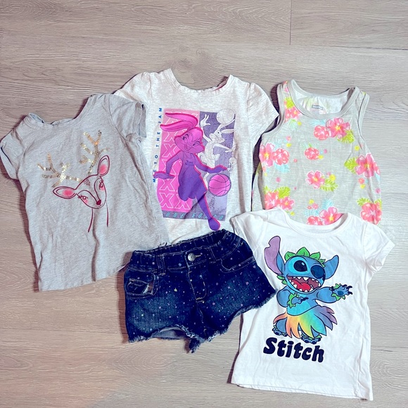 3t Toddler Bundle 4shirts 1 short - Picture 1 of 7